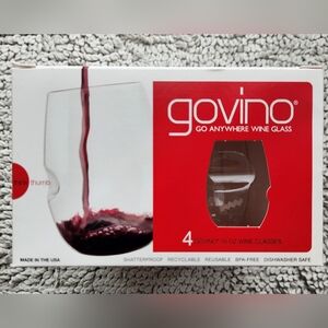 Govino Shatterproof Wine Glasses, 16-ounce Set of 4 Go Anywhere Reuseable